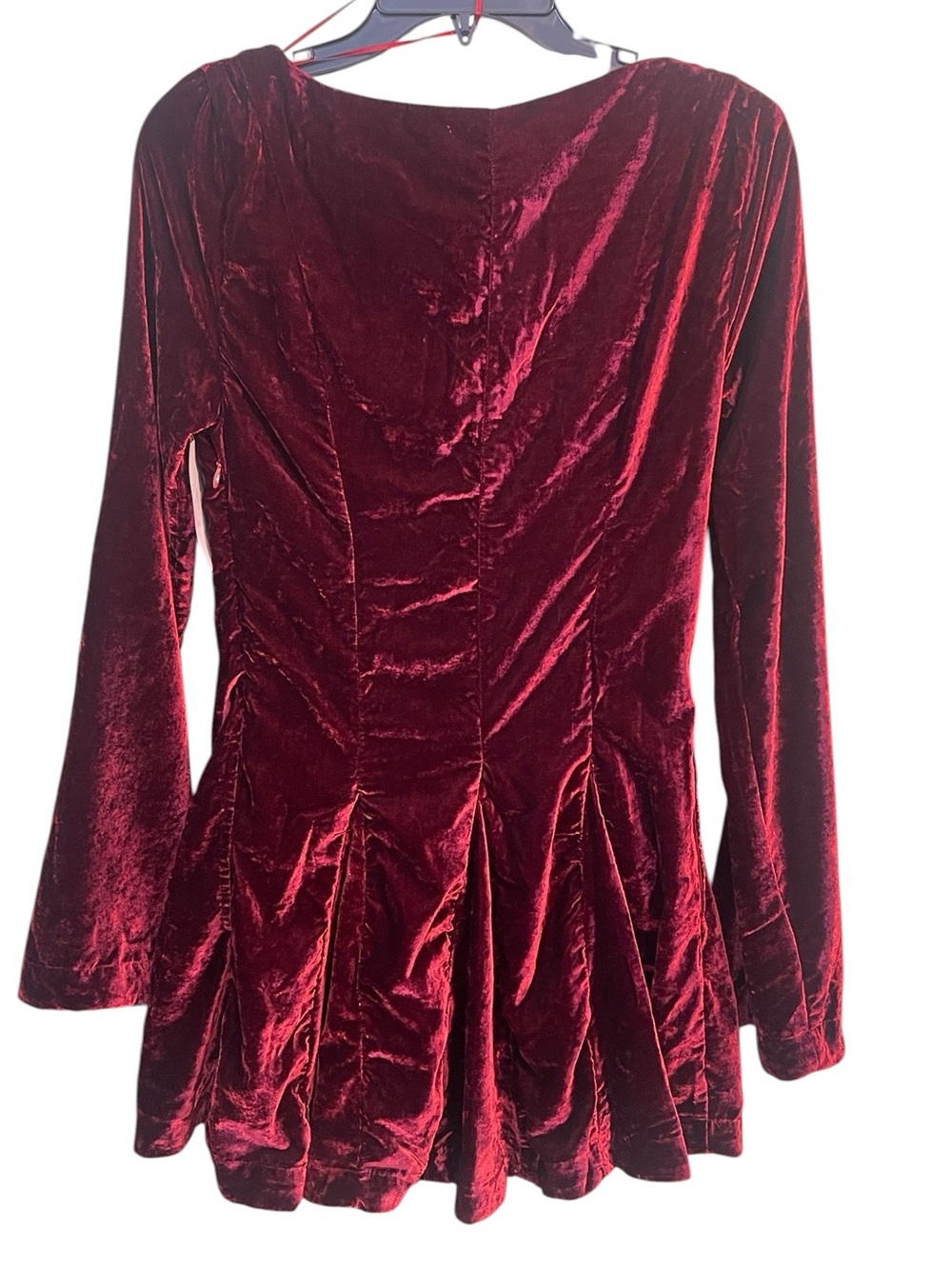 NWT- Free People Linney velvet mini dress. Size small? See measurements below. - Picture 7 of 12
